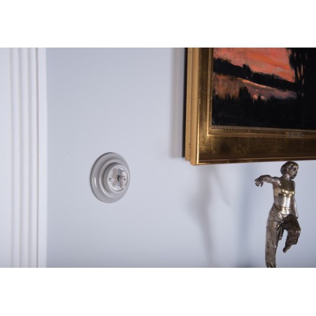 RETRO LOFT CERAMIC FLUSH-MOUNTED BELL BUTTON