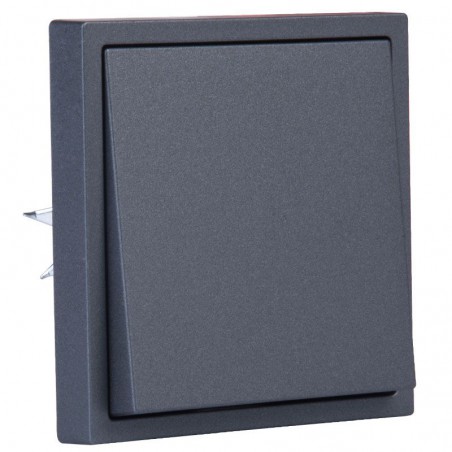 FLUSH-MOUNTED GRAPHITE SWITCH WITHOUT FRAME JLM