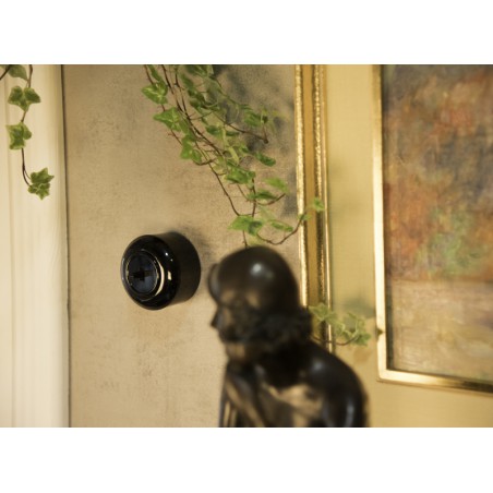 LOFT ZVONKOVÉ TLAČÍTKO ČERNÉ NÁSTĚNNÝ JEDNORÁZOVÉ JLM