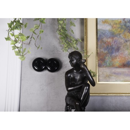 LOFT TV ZÁSUVKA ČERNÁ NA OMÍTKU KONCOVÁ JLM