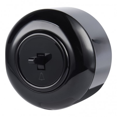 LOFT ZVONKOVÉ TLAČÍTKO ČERNÉ NÁSTĚNNÝ JEDNORÁZOVÉ JLM