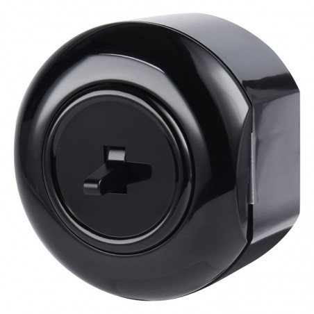 LOFT VYPÍNAČ JEDNODUCHÝ SCHODIŠŤOVÝ ČERNÝ NÁSTĚNNÝ KONCOVÝ JLM