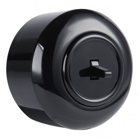 LOFT VYPÍNAČ JEDNODUCHÝ SCHODIŠŤOVÝ ČERNÝ NÁSTĚNNÝ KONCOVÝ JLM