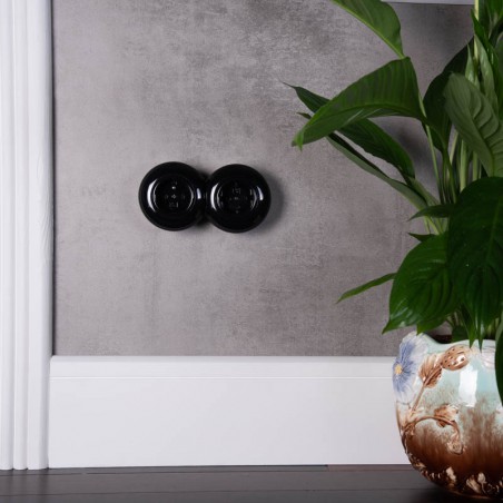 LOFT TELEFON ALJZAT RJ11 FEKETE FALRA SZERELHETŐ EGYSZER HASZNÁLATOS JLM