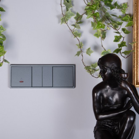 JEDNOPÓLOVÝ SPÍNAČ MODERN SCHODIŠŤOVÝ PODOMÍTKOVÝ GRAFIT BEZ ULTRA DESIGNU