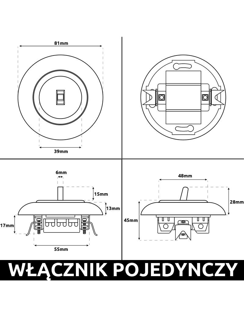 WŁĄCZNIK POJEDYNCZY