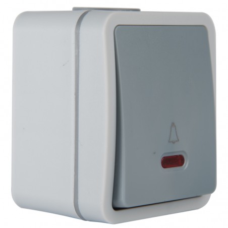 CSENGŐKAPCSOLÓ LED FALRA SZERELHETŐ INDUSTRIAL IP54 JLM LÉGMENTESEN ZÁRÓDÓ VÍZÁLLÓ