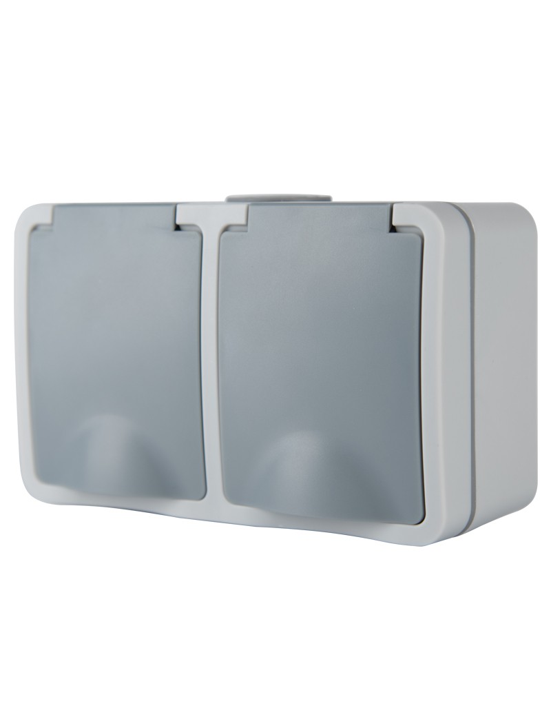 SCHUKO DUPLA ALJZAT FALRA SZERELHETŐ FEDÉLLEL...