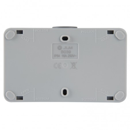 SCHUKO DUPLA ALJZAT FALRA SZERELHETŐ FEDÉLLEL INDUSTRIAL IP54 JLM