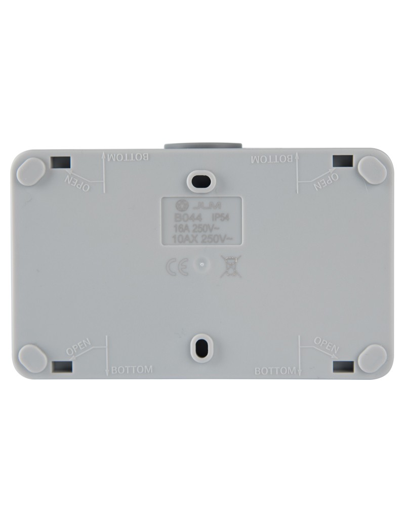 DOUBLE SWITCH + SOCKET WITH FLAP...