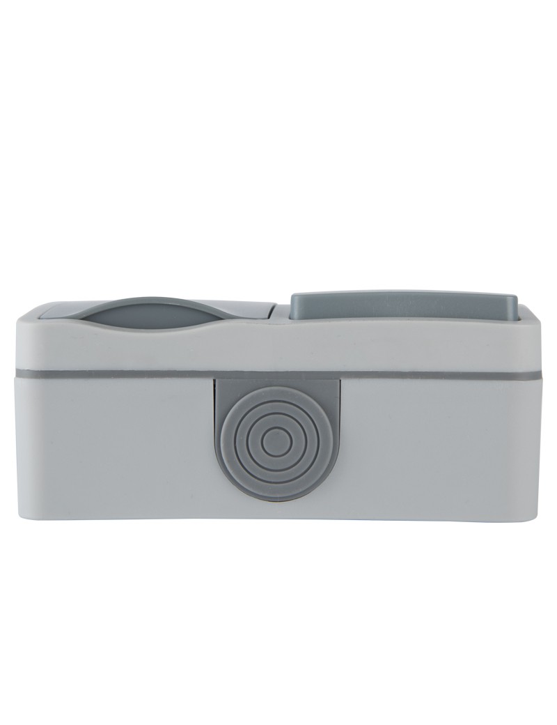 DOUBLE STAIR SWITCH + SOCKET WITH FLAP...