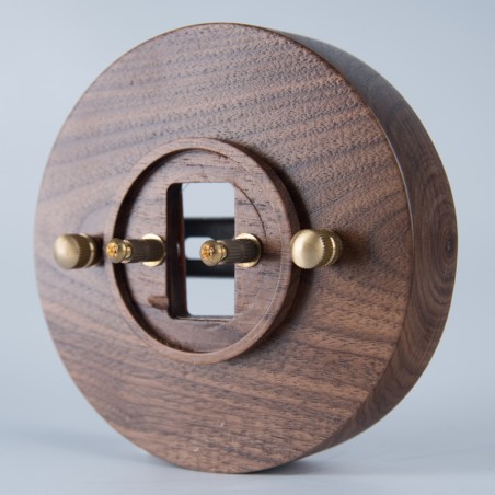 ORIENTAL SURFACE MOUNTED FRAME SINGLE ROUND WOODEN