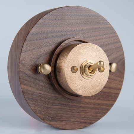 ORIENTAL SURFACE MOUNTED FRAME SINGLE ROUND WOODEN