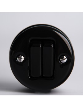 RETRO LOFT CERAMIC SURFACE MOUNTED SWITCH DOUBLE TRACK 2
