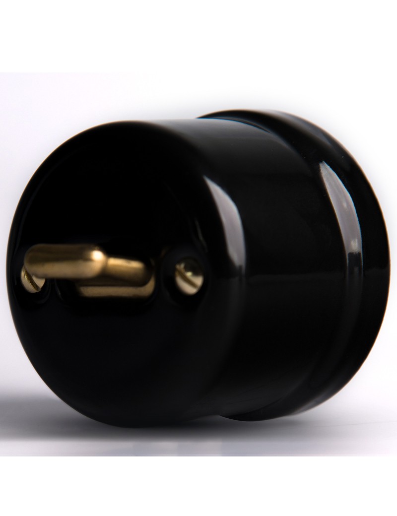 CERAMIC SURFACE MOUNTED SWITCH CROSS LEVER BLACK