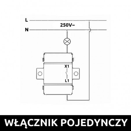 WŁĄCZNIK POJEDYNCZY