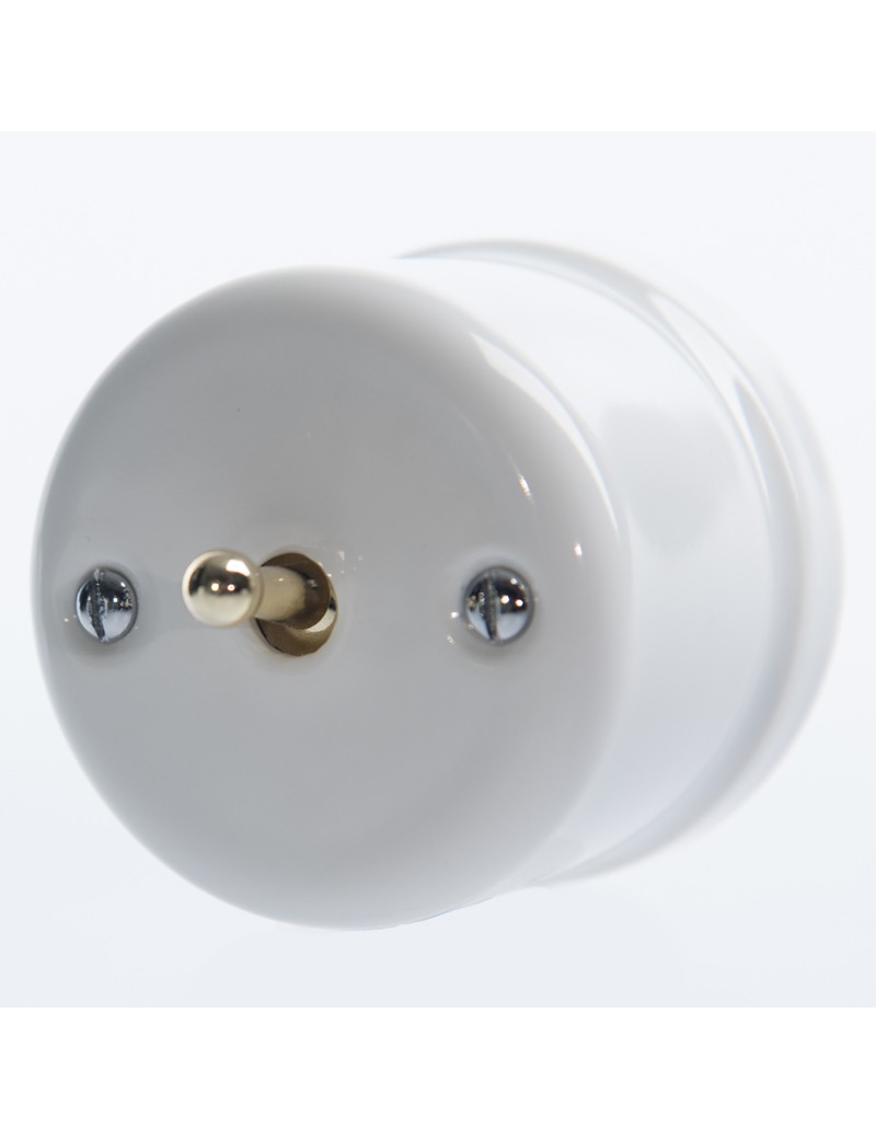 CERAMIC SURFACE-MOUNTED LEVER BELL BUTTON