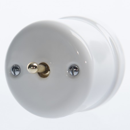 CERAMIC SURFACE-MOUNTED LEVER BELL BUTTON