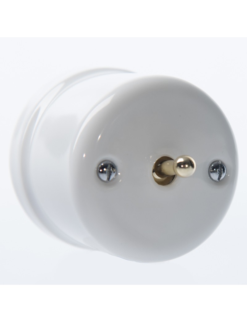 CERAMIC SURFACE-MOUNTED LEVER BELL BUTTON