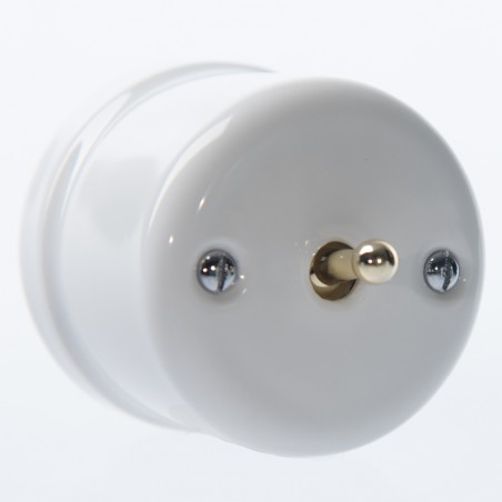 CERAMIC SURFACE-MOUNTED LEVER BELL BUTTON