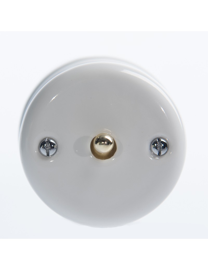 CERAMIC SURFACE-MOUNTED LEVER BELL BUTTON