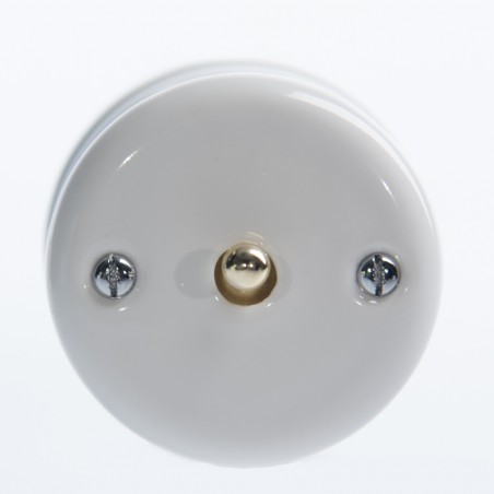 CERAMIC SURFACE-MOUNTED LEVER BELL BUTTON