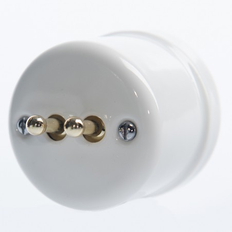 KERÁMIA REDŐNYVEZÉRLŐ KAPCSOLÓ FALRA SZERELHETŐ KAROS FEHÉR