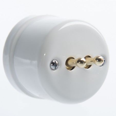 KERÁMIA REDŐNYVEZÉRLŐ KAPCSOLÓ FALRA SZERELHETŐ KAROS FEHÉR