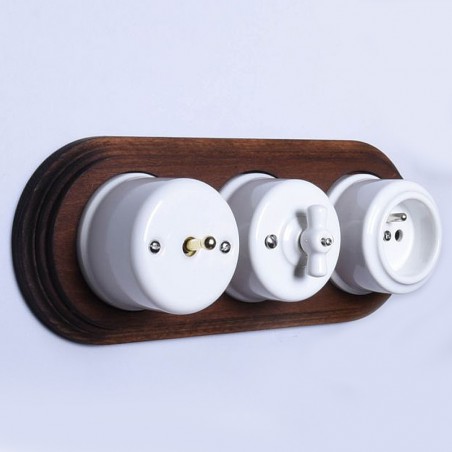 KERÁMIA REDŐNYVEZÉRLŐ KAPCSOLÓ FALRA SZERELHETŐ KAROS FEHÉR