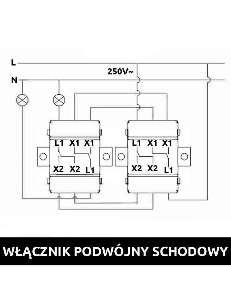INTERUPTEUR DOUBLE D'ESCALIER