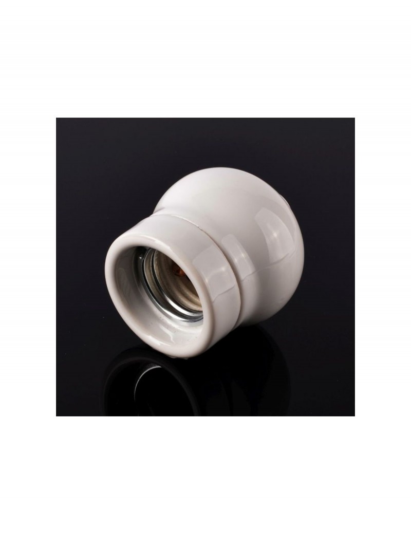 CERAMICZNA OPRAWKA ŻARÓWKI E27 BIAŁA XD06W...