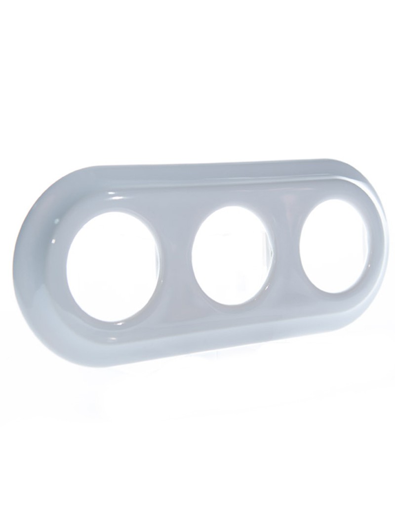 TRIPLE WHITE CERAMIC FRAME 2PF03W
