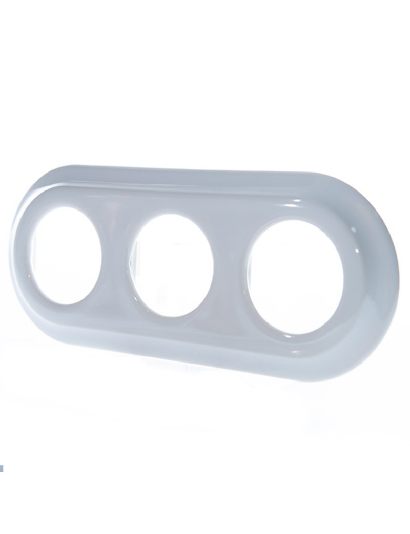 TRIPLE WHITE CERAMIC FRAME 2PF03W