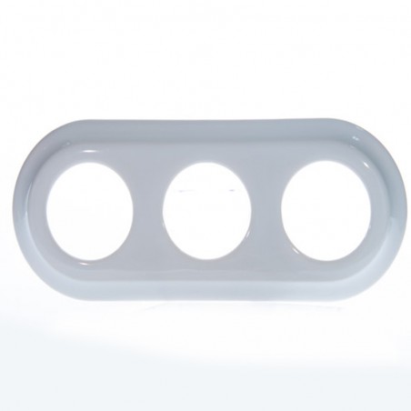 TRIPLE WHITE CERAMIC FRAME 2PF03W