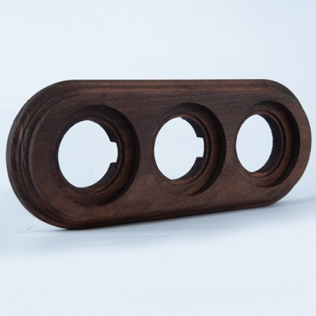 DŘEVĚNÝ RÁMEČEK TROJNÁSOBNÝ NA OMÍTKU DARK