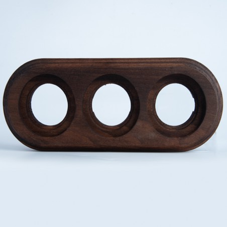 DŘEVĚNÝ RÁMEČEK TROJNÁSOBNÝ NA OMÍTKU DARK