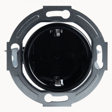 TOMA LOFT 230V SCHUKO NEGRA JLM SIN MARCO