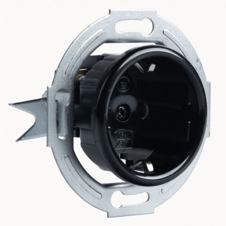 TOMA LOFT 230V SCHUKO NEGRA JLM SIN MARCO