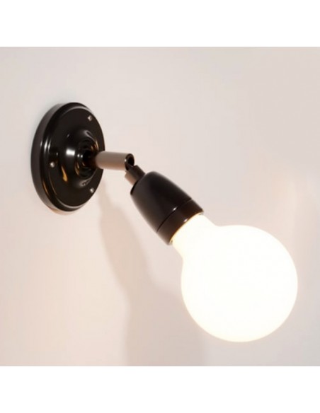 KERAMICKÉ NÁSTENNÉ SVIETIDLO ČIERNE