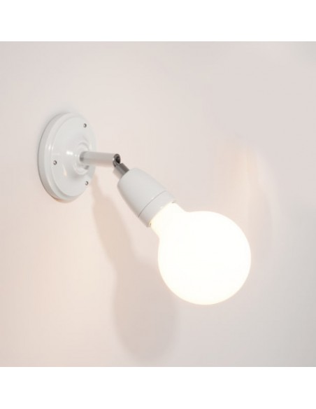 CERAMIC ADJUSTABLE WALL AND CEILING WALL LAMP WHITE CKREGW