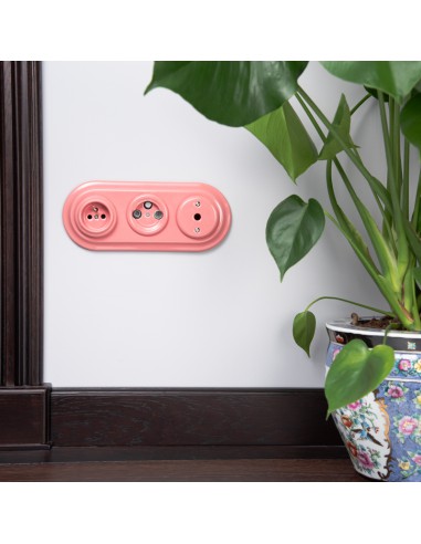 KERAMICKÝ RÁM TROJNÁSOBNÝ RETRO POD OMIETKU...