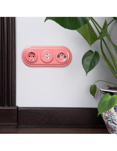 KERAMICKÝ RÁM TROJNÁSOBNÝ RETRO POD OMIETKU...