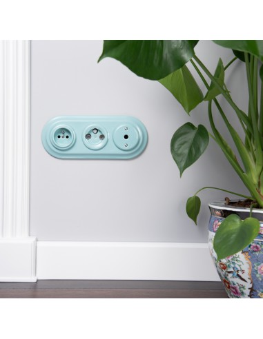 TRIPLE PASTELE MINT  CERAMIC FRAME