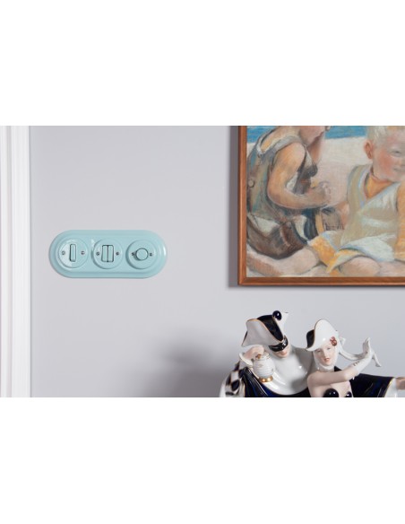 TRIPLE PASTELE MINT  CERAMIC FRAME