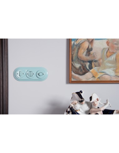 TRIPLE PASTELE MINT  CERAMIC FRAME