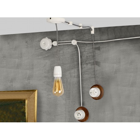 CERAMIC SURFACE-MOUNTED BOX WHITE 78x45 2PN05W