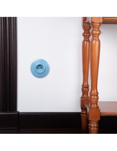 SINGLE PSTELE AZURE CERAMIC FRAME 2PF01W