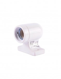 CERAMICZNY KINKIET E27 BIAŁY