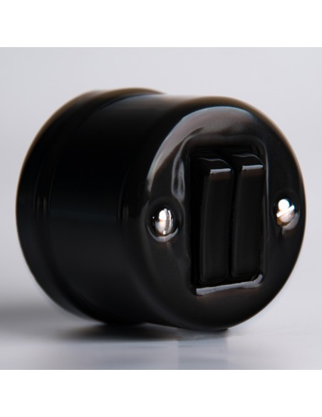 KERÁMIA FALRA SZERELHETŐ KAPCSOLÓ KÉTSÁVOS LÉPCSŐS BILLENTYŰS