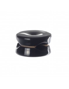 CERAMICZNY UCHWYT DWÓCH PRZEWODÓW CZARNY 18x31mm